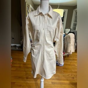 NWT Zara Cream Dress size L